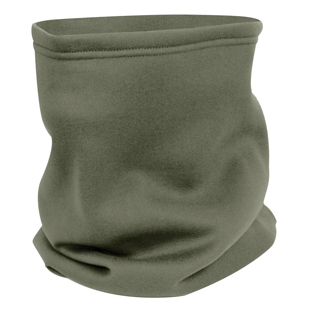 Braga de cuello ECWCS poliéster verde con forro polar, vista frontal