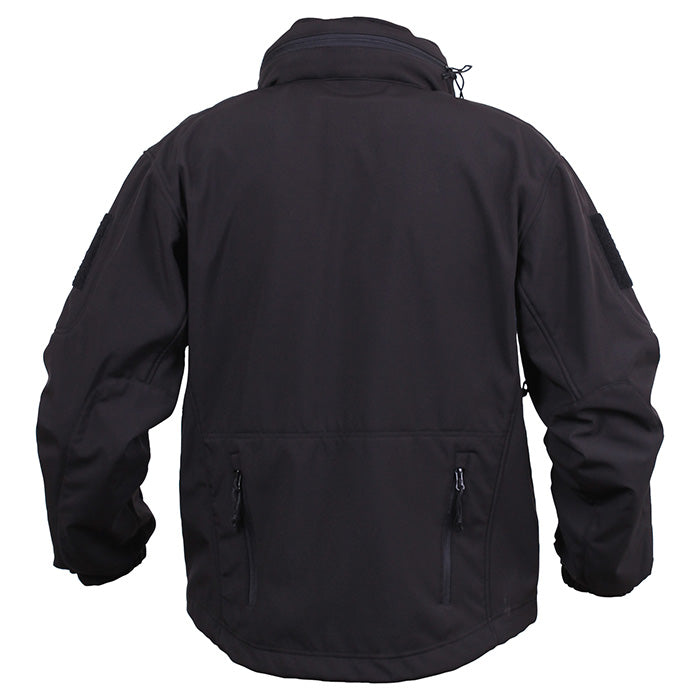 Imagen frontal de la chaqueta softshell CONCEALED CARRY negra