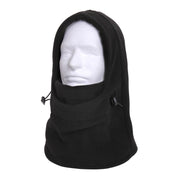Pasamontañas 3 en 1 ajustable de polar fleece negro