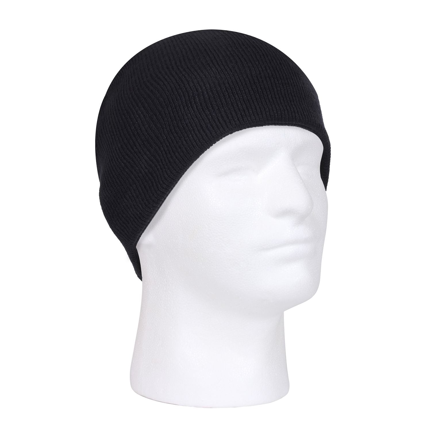 Gorro fino tejido Deluxe verde, gorro clásico de punto 100% acrílico