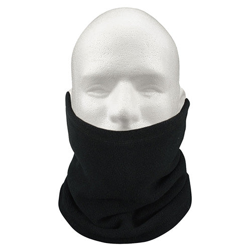 Braga de cuello polar fleece negra. Vista del producto