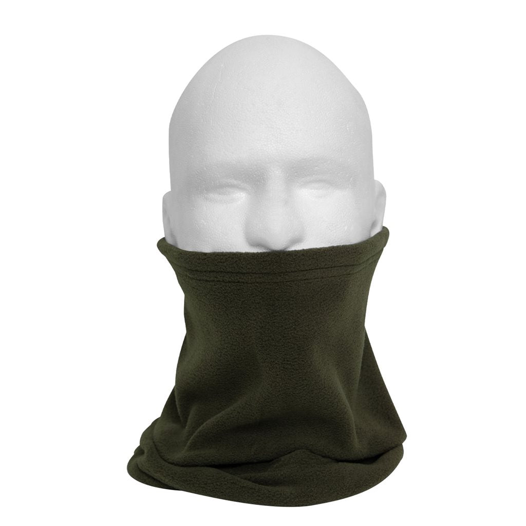 Braga de cuello polar negra en polar, 100% poliéster, tamaño aprox. 28x38 cm