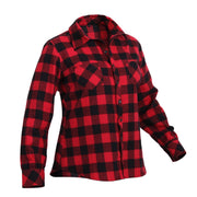 Camisa mujer flannel a cuadros estilo leñador 100% algodón