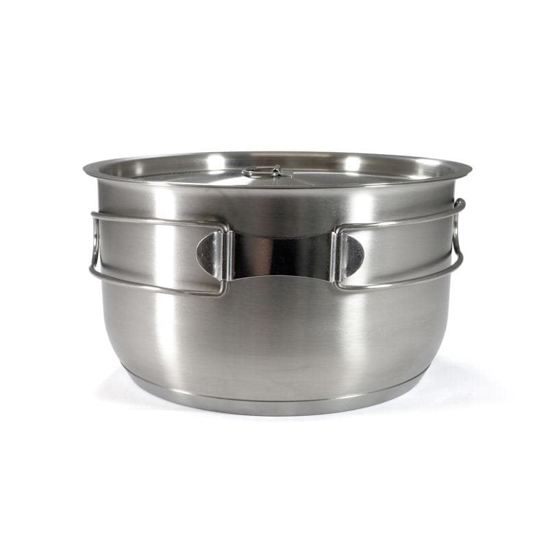 Set de cocina exterior 5 piezas NEREZ con superficie antiadherente y cuenco de acero inoxidable