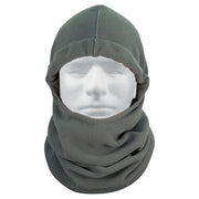 Pasamontañas polar de forro polar, ligero, transpirable y cálido, con cordón ajustable y longitud para proteger cuello y hombros