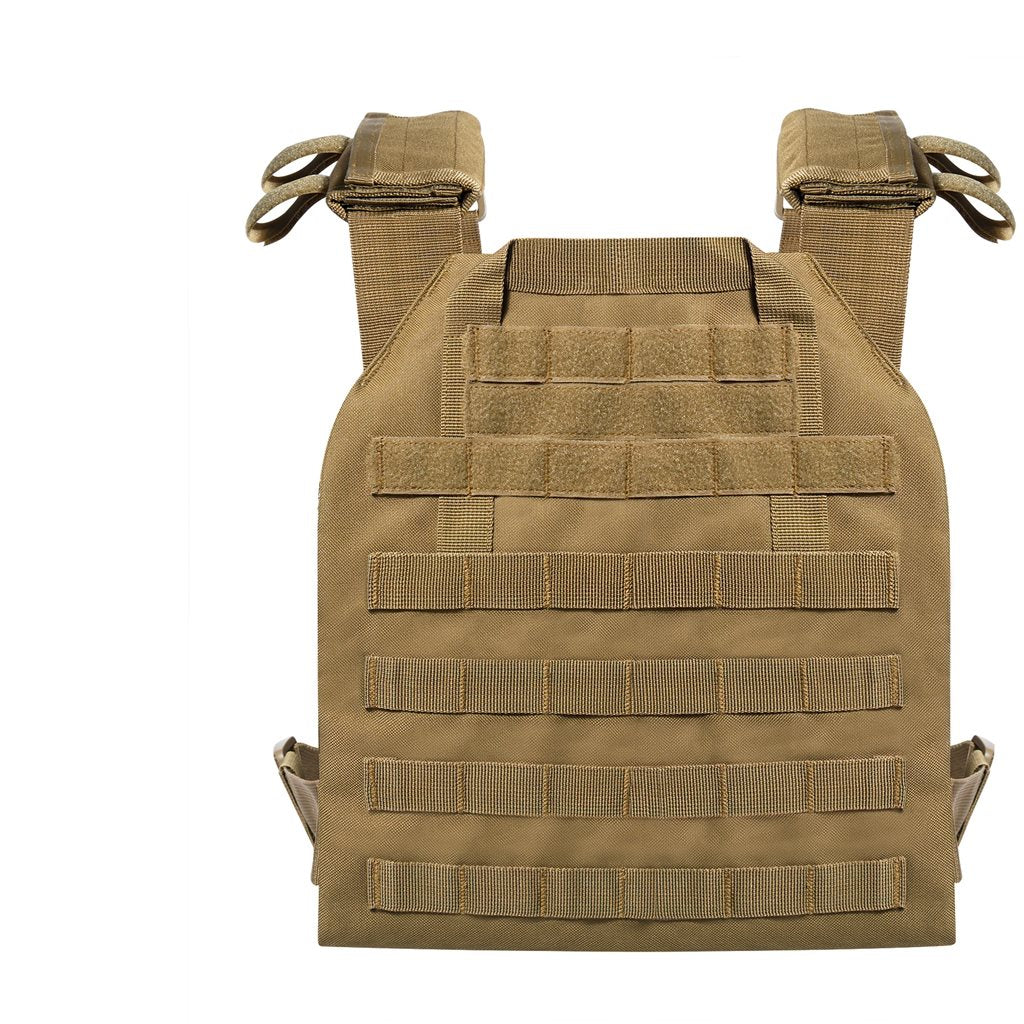 Portaplacas Low Profile ROTHCO, ligero de poliéster con montaje modular y velcro, compatible con paneles SAPI/ESAPI
