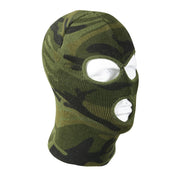 Pasamontañas tejido acrílico camuflaje Woodland, 3 aberturas, talla única