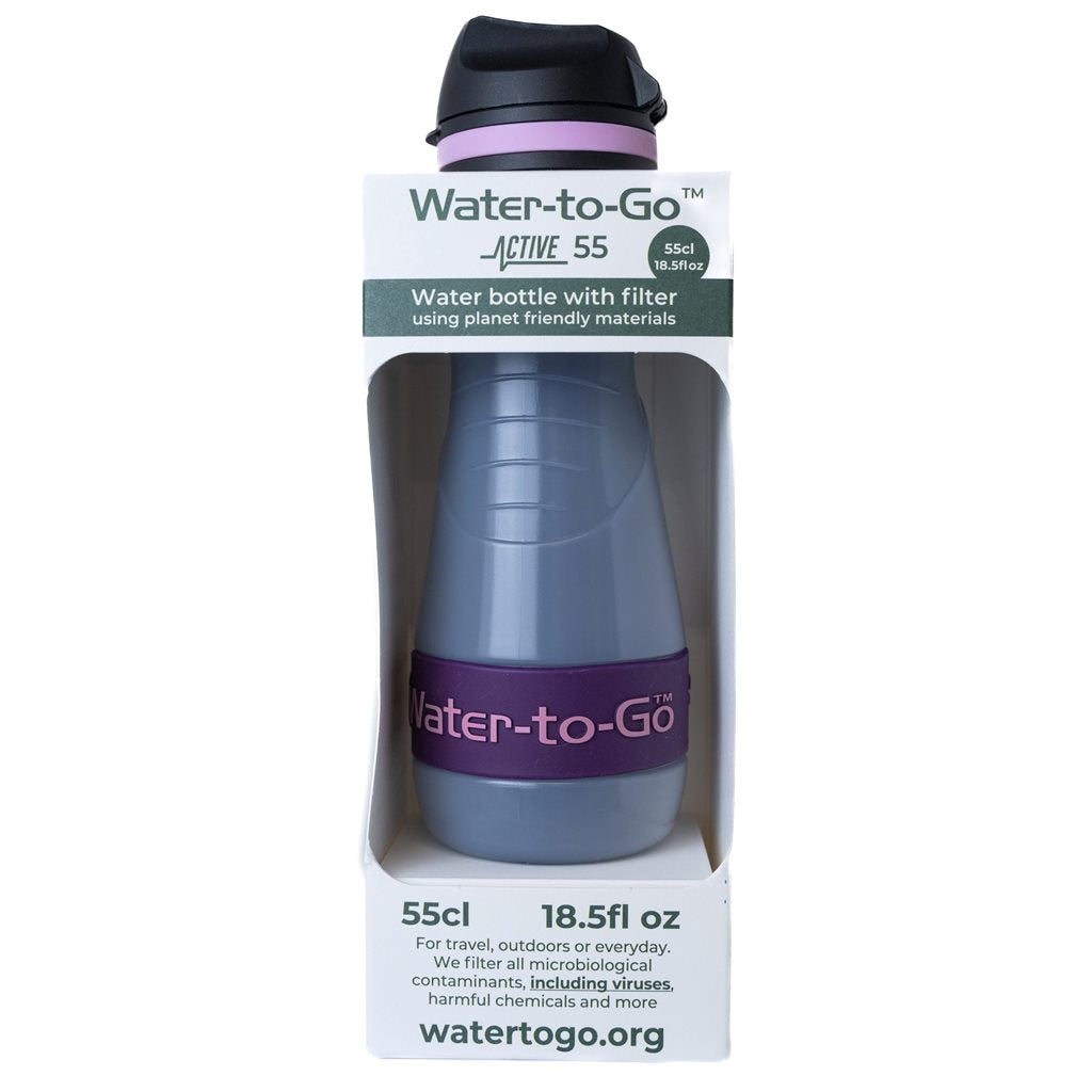 Botella filtrante ECO ACTIVE 55cl negra (550 ml)