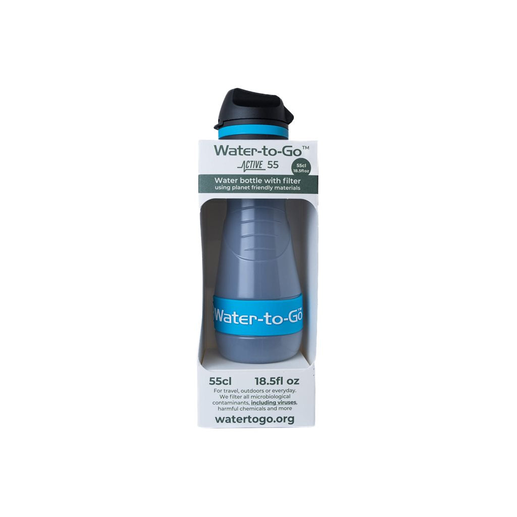 Botella filtrante ECO ACTIVE 55cl negra (550 ml)