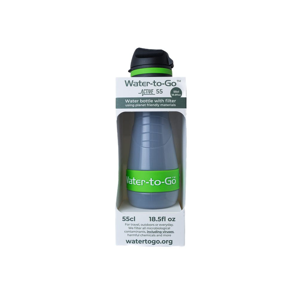 Botella filtrante ECO ACTIVE 55cl negra (550 ml)
