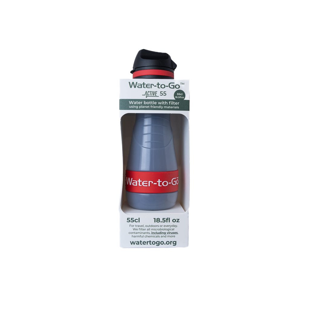 Botella filtrante ECO ACTIVE 55cl negra (550 ml)