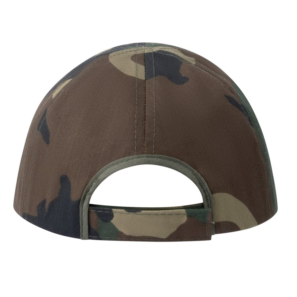 Gorra infantil Woodland camuflaje, estilo militar, visera tipo baseball, talla única ajustable, 55% algodón 45% poliéster