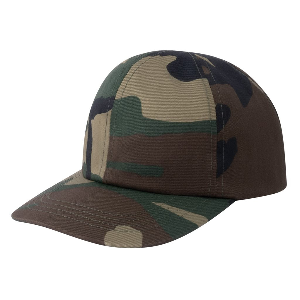 Gorra infantil Woodland camuflaje, estilo militar, visera tipo baseball, talla única ajustable, 55% algodón 45% poliéster