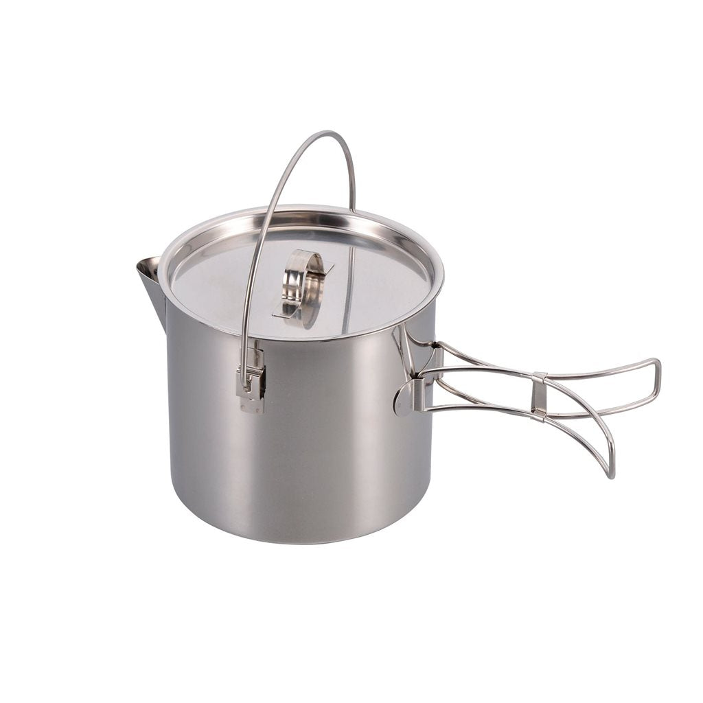Olla con asas abatibles 1,4 L de acero inoxidable