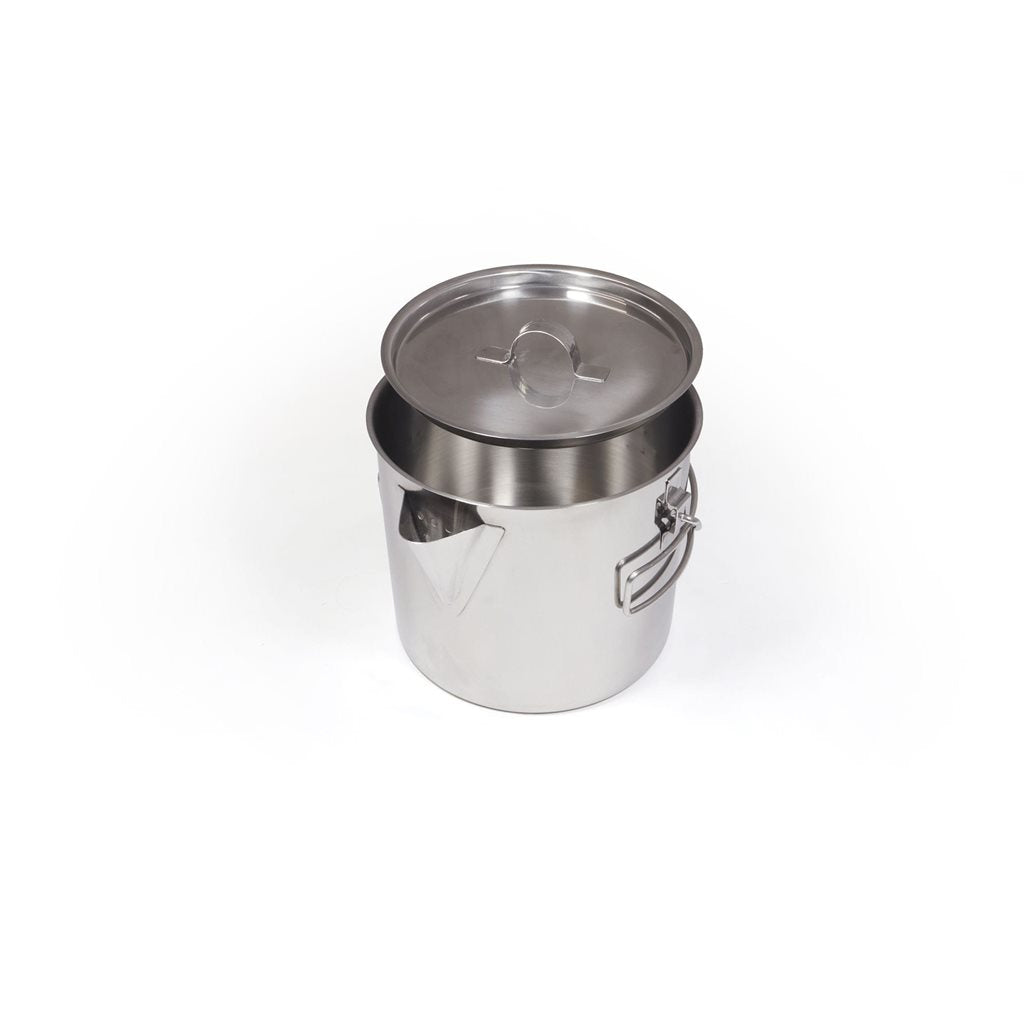 Olla con asas abatibles 1,4 L de acero inoxidable