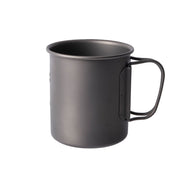 Taza de titanio BECHER 375 ml con asas plegables