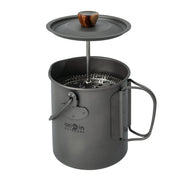 Set French Press ORIGIN de titanio, ligera y apta para lavavajillas