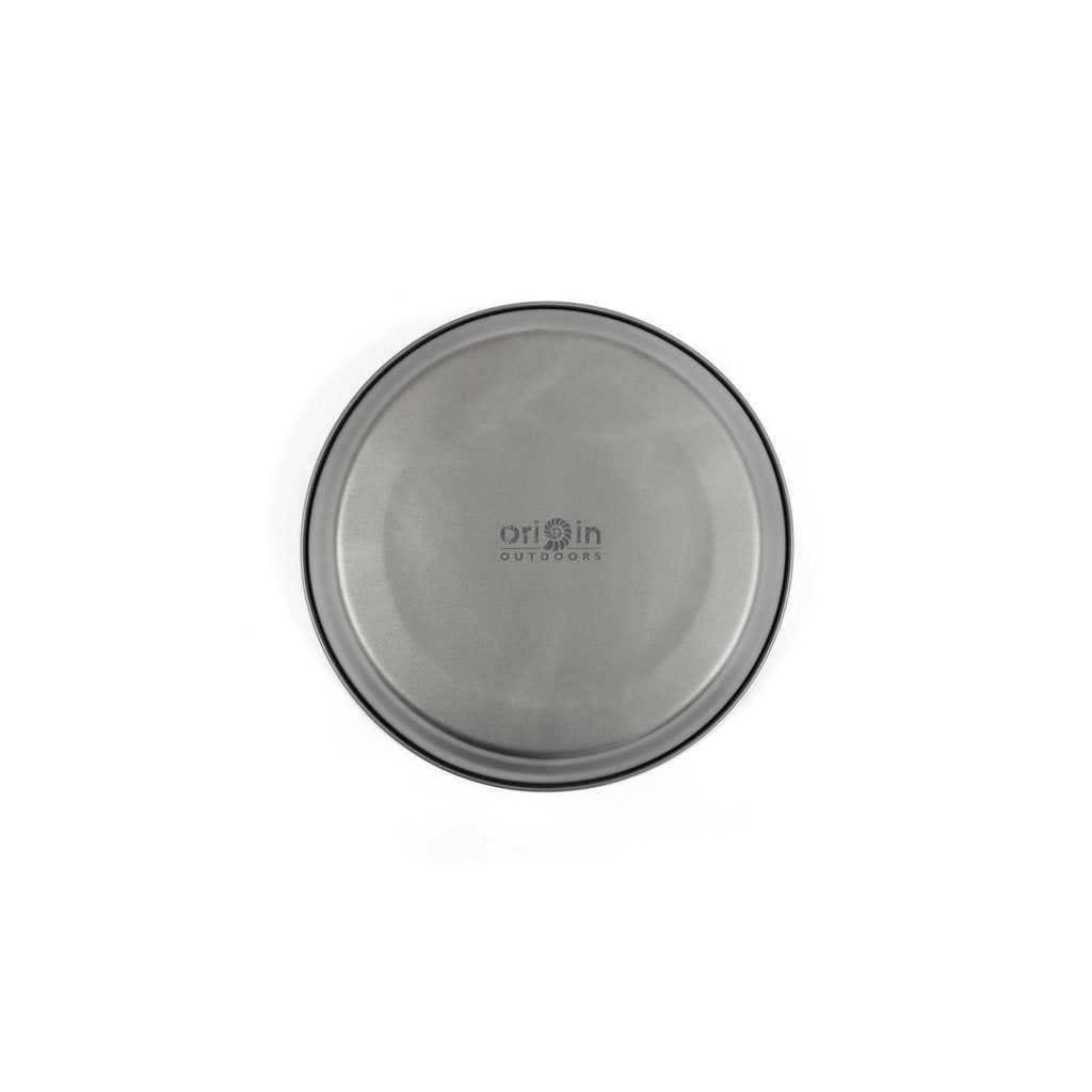 Plato hondo de titanio Ø 18 cm, extra ligero y resistente, apto para lavavajillas
