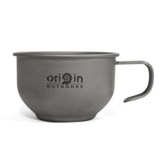 Taza ORIGIN de titanio 180 ml, ligera y resistente, superficie lisa y apta para lavavajillas