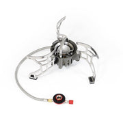 Hornillo RUGGED MULTIFUEL 3500 W en aluminio aleado con soporte plegable y válvula de latón
