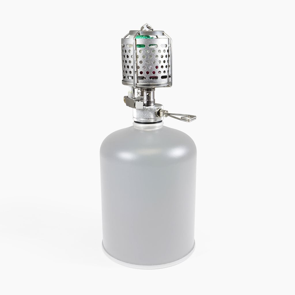 Lámpara de gas MINI 600W en acero inoxidable con encendido piezo