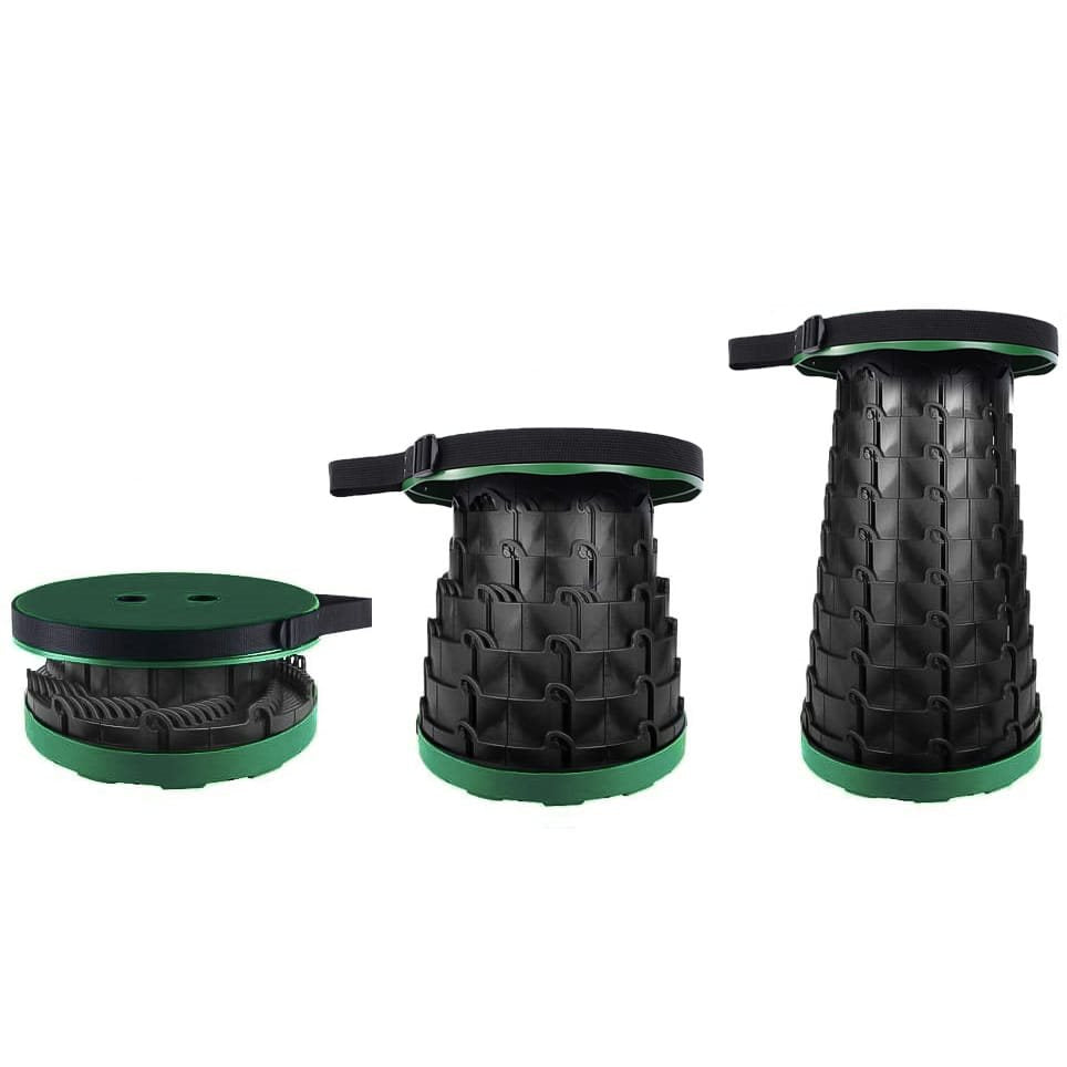 Silla OUTDOOR telescópica de plástico, altura ajustable 7-45 cm, capacidad 120 kg