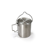 Olla 2 en 1 OUTDOOR 700 ml en acero inoxidable 304 con asas para camping