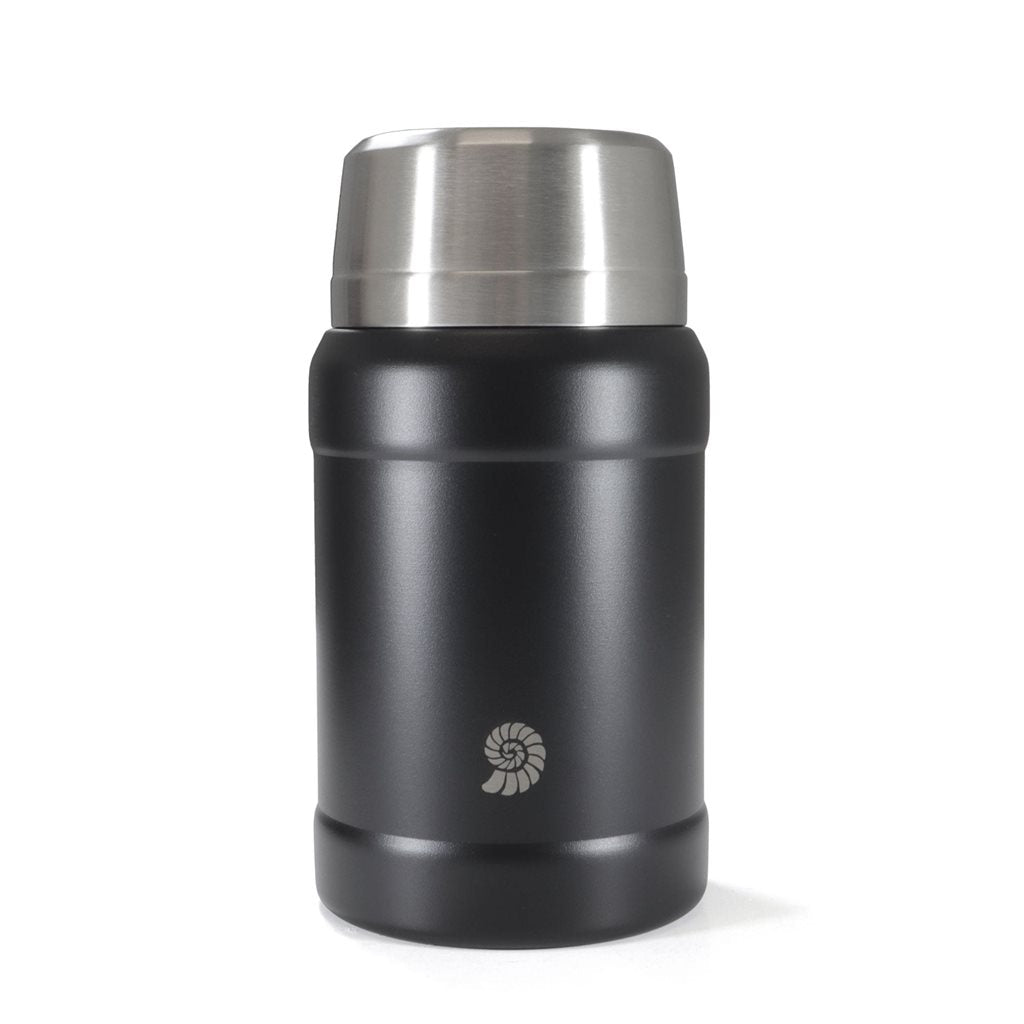Termo para comida OUTDOOR con cuchara en color negro