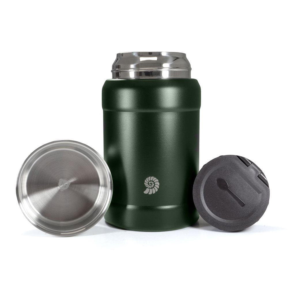 Termo para comida OUTDOOR con cuchara en color negro