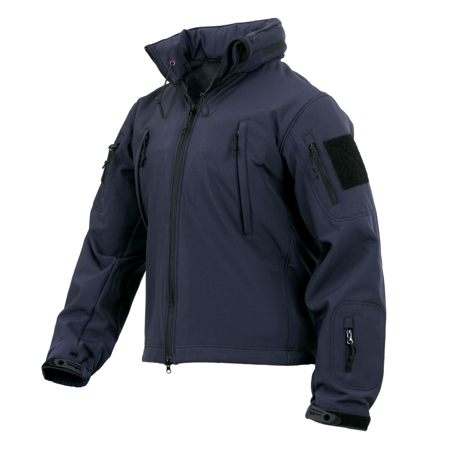 Chaqueta CONCEALED CARRY softshell con capucha, bolsillos interiores y exteriores, resistente al agua y viento