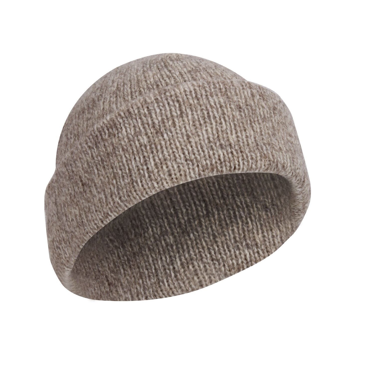 Gorro RAGG tejido de lana natural, color crudo, largo aprox. 26 cm