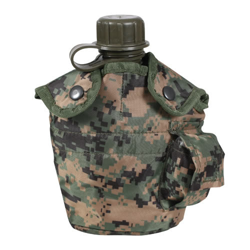 Funda para cantimplora US 1 L Digital Woodland, poliéster, forro polar