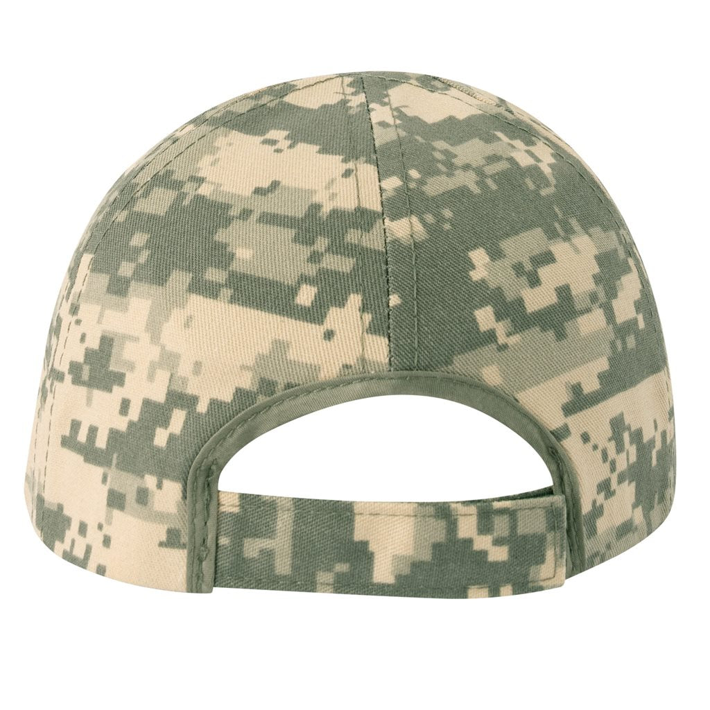 Gorra infantil estilo baseball ACU DIGITAL con camuflaje, talla ajustable, 55% algodón 45% poliéster