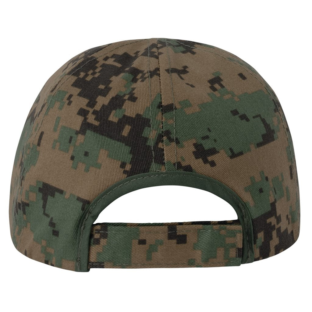 Gorra infantil Woodland camuflaje, estilo militar, visera tipo baseball, talla única ajustable, 55% algodón 45% poliéster