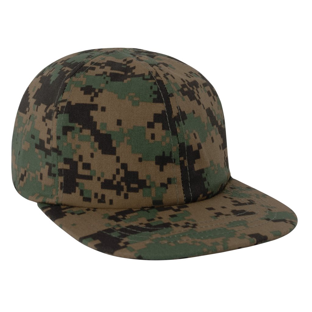 Gorra infantil Woodland camuflaje, estilo militar, visera tipo baseball, talla única ajustable, 55% algodón 45% poliéster