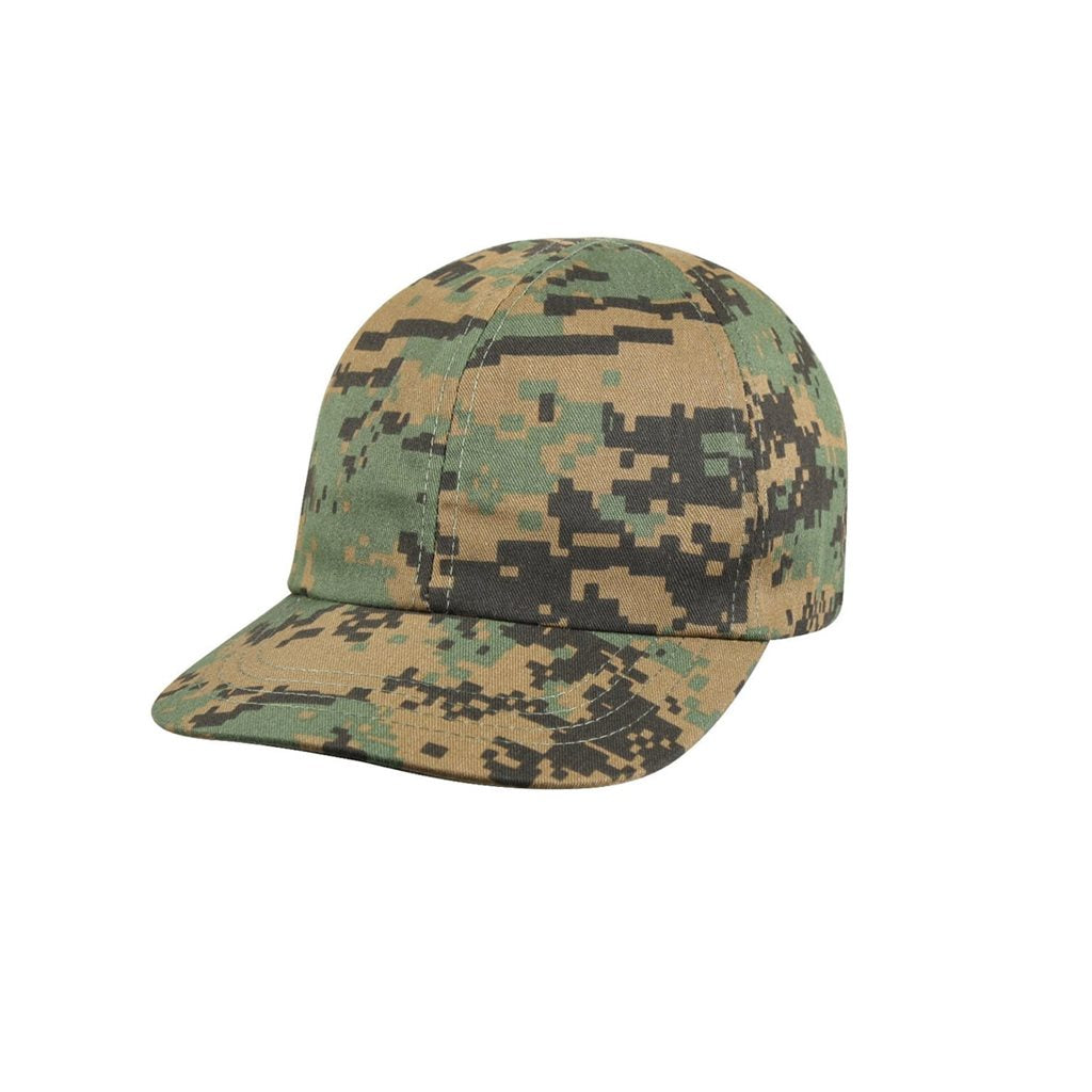 Gorra infantil Woodland camuflaje, estilo militar, visera tipo baseball, talla única ajustable, 55% algodón 45% poliéster