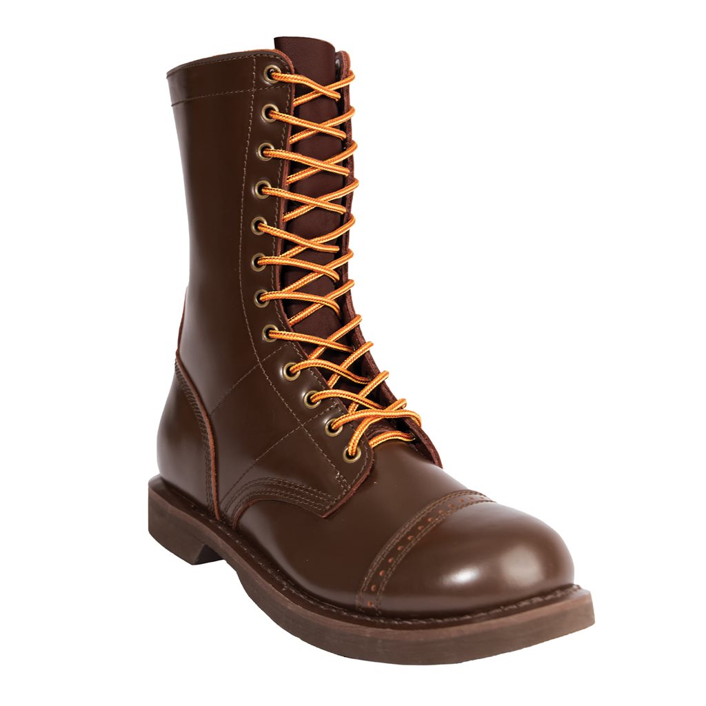 Botas JUMP 10" cuero marrón, bota alta reforzada con acero para uso profesional