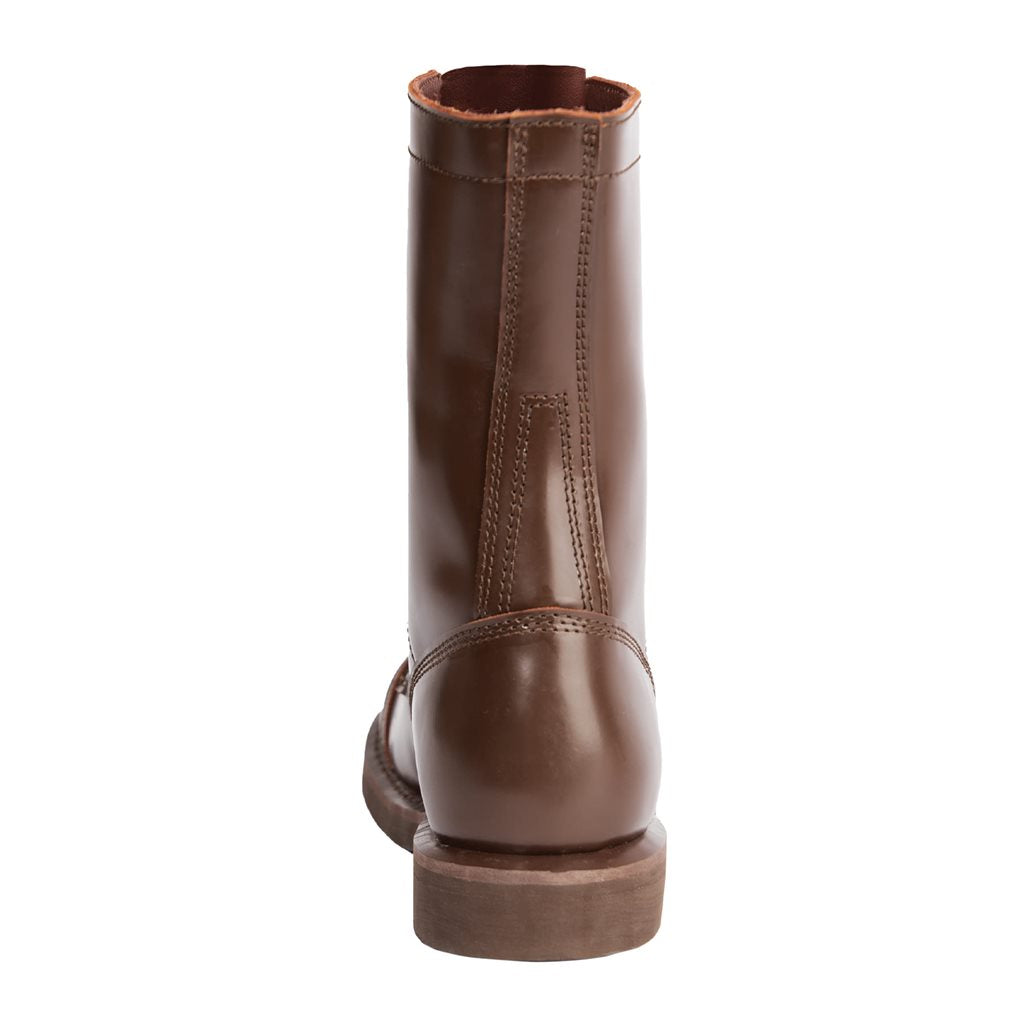 Botas JUMP 10" cuero marrón, bota alta reforzada con acero para uso profesional