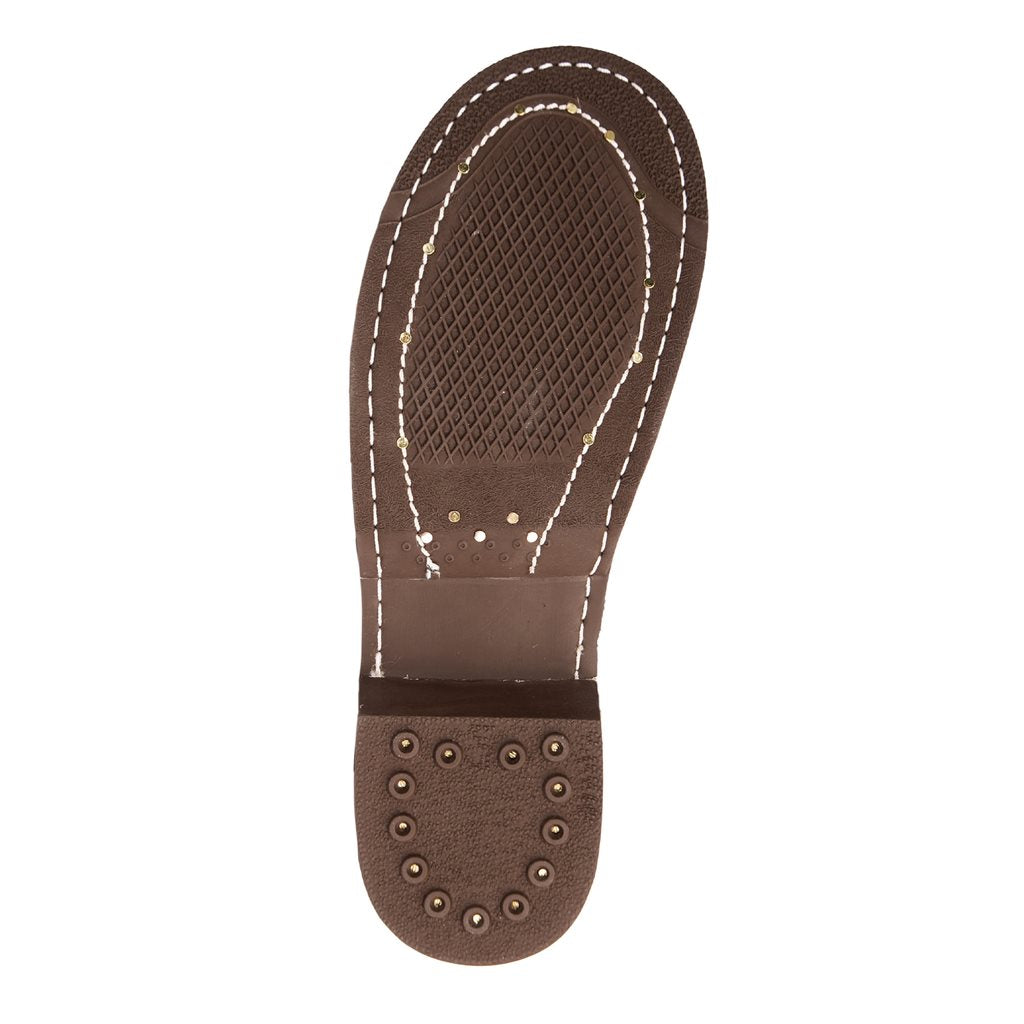 Botas JUMP 10" cuero marrón, bota alta reforzada con acero para uso profesional