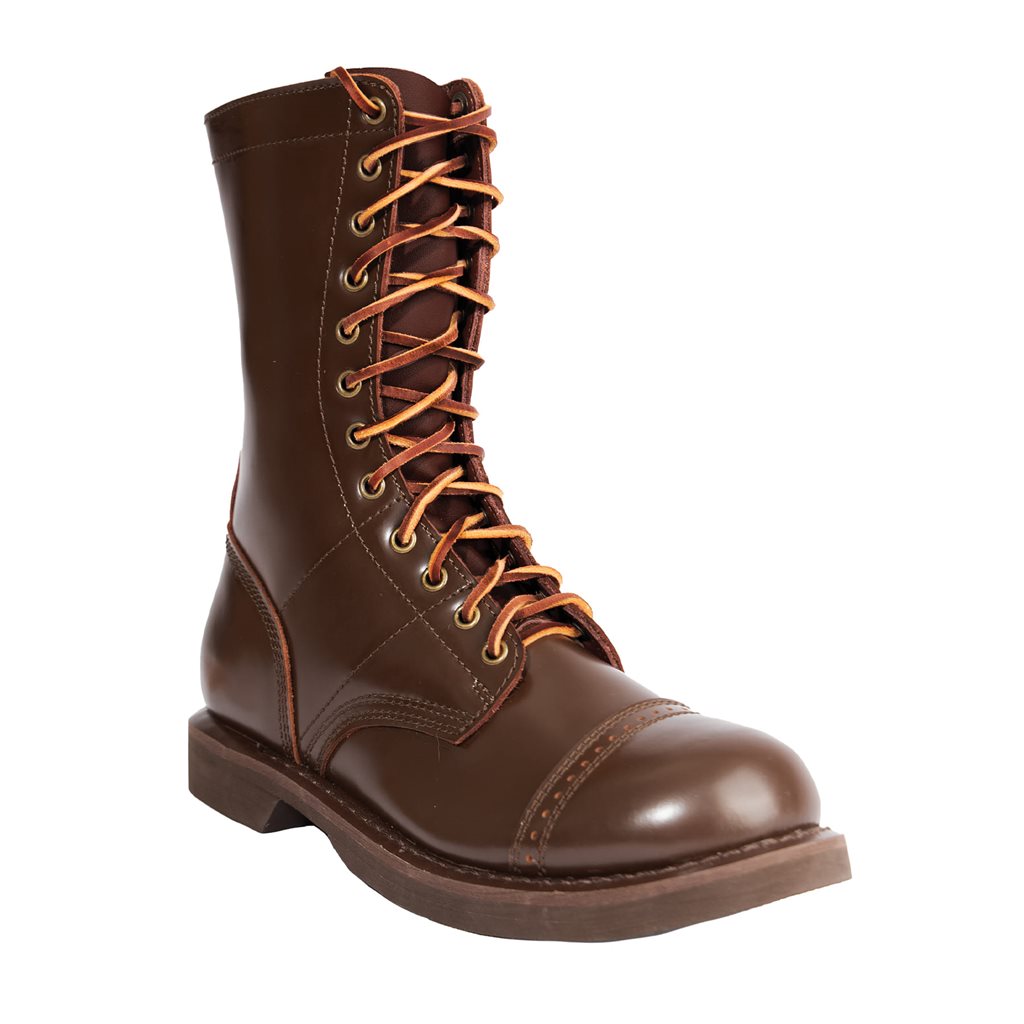 Botas JUMP 10" cuero marrón, bota alta reforzada con acero para uso profesional
