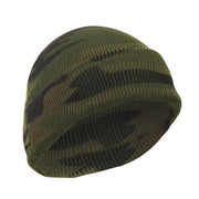 Gorro finamente tejido DELUXE WOODLAND, camuflaje Woodland, 100% acrílico