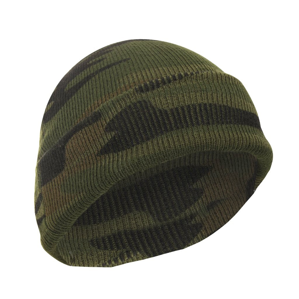 Gorro finamente tejido DELUXE WOODLAND, camuflaje Woodland, 100% acrílico