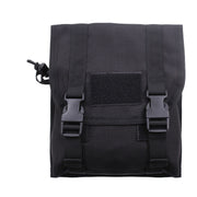 Funda MOLLE utilitaria negra con panel velcro, capacidad para seis cargadores M4