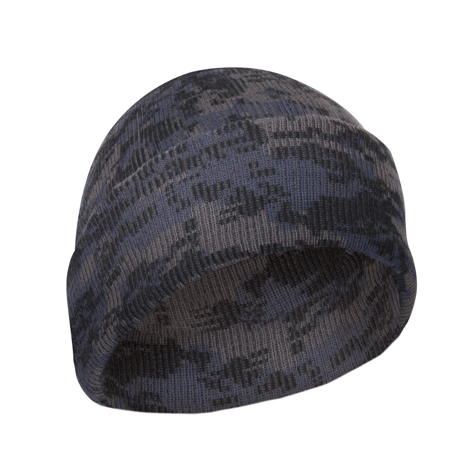 Gorro de punto DELUXE Midnight Digital con patrón de camuflaje, 100% acrílico