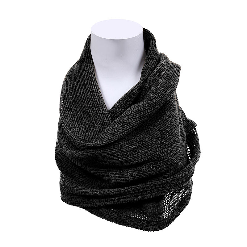 Bufanda universal SNIPER 90x117 cm negra en malla para camuflaje y red colgante