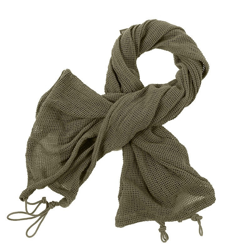 Bufanda universal SNIPER 90x117 cm negra en malla para camuflaje y red colgante