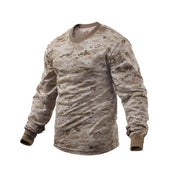 Camiseta militar de manga larga DIGITAL DESERT Rothco vista frontal