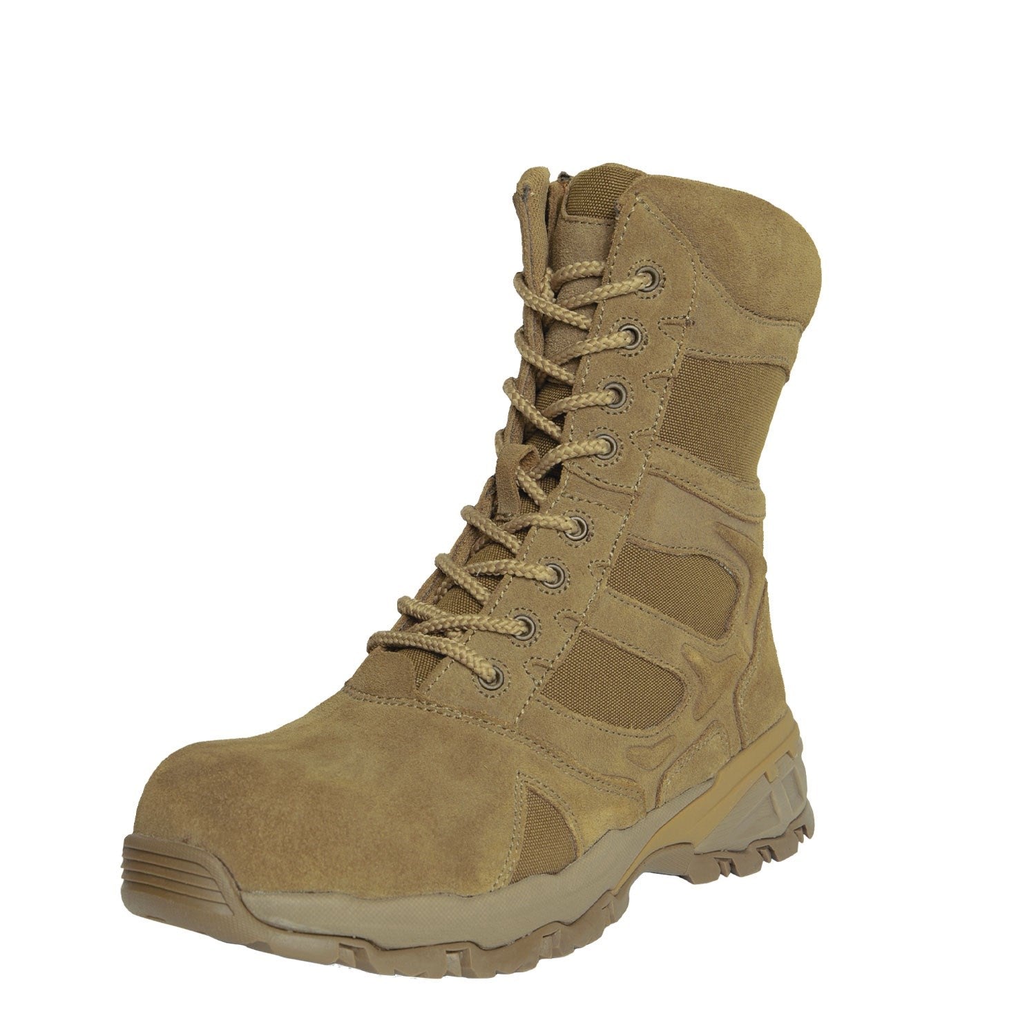 Botas FORCED ENTRY 8'' en piel y nylon con cremallera YKK y suela COLLAR