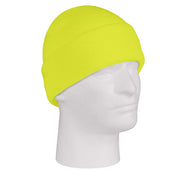 Gorro verde finamente tejido FINE, 100 % acrílico, color de alta visibilidad