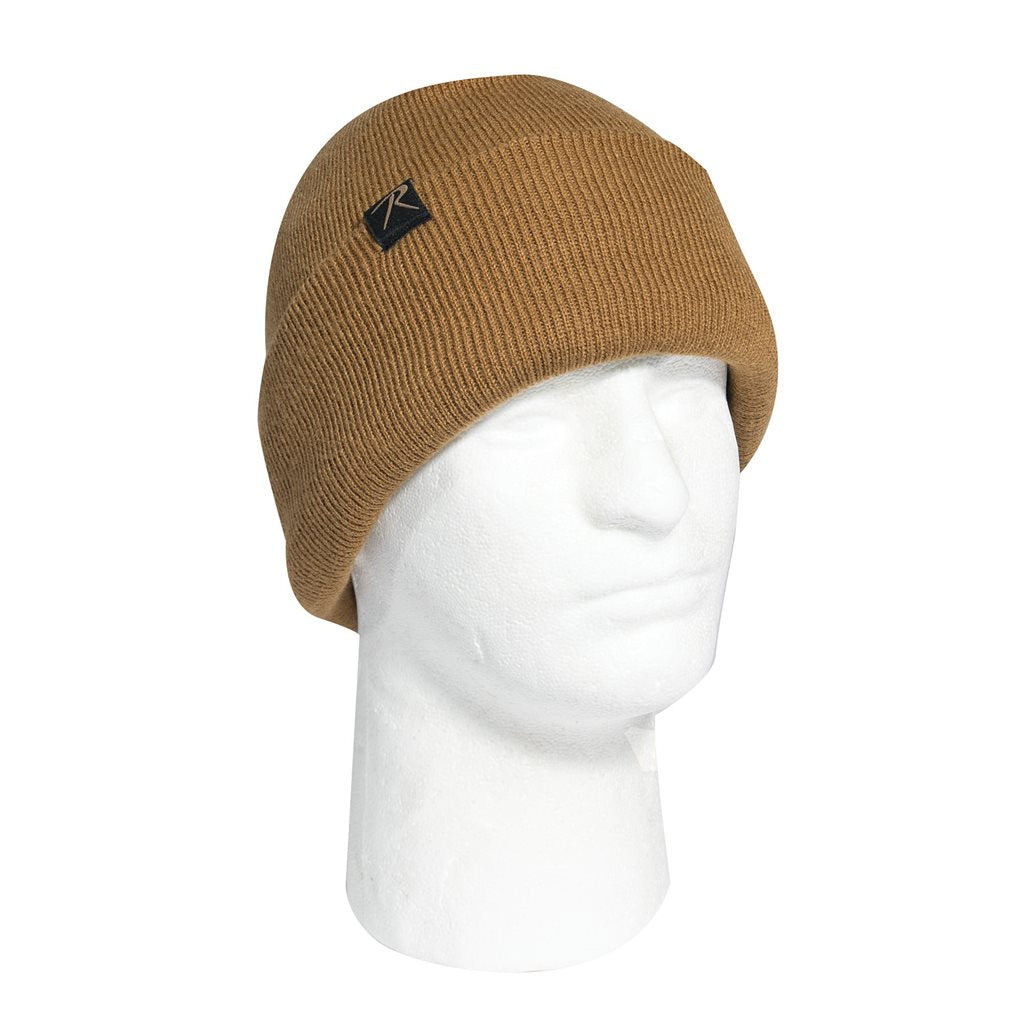 Gorro DELUXE WATCH negro de punto con forro polar, talla única, 100% acrílico